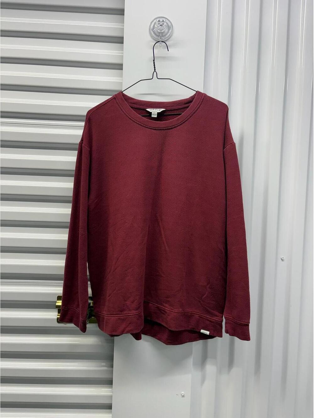 Orvis Women’s Large Orvis Red Crew Neck Sweater Soft Stretch Knit
